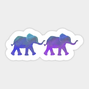 Follow the Leader (Purple and Blue) Sticker